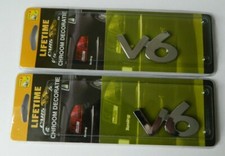 2x V6 CAR CHROME EFFECT