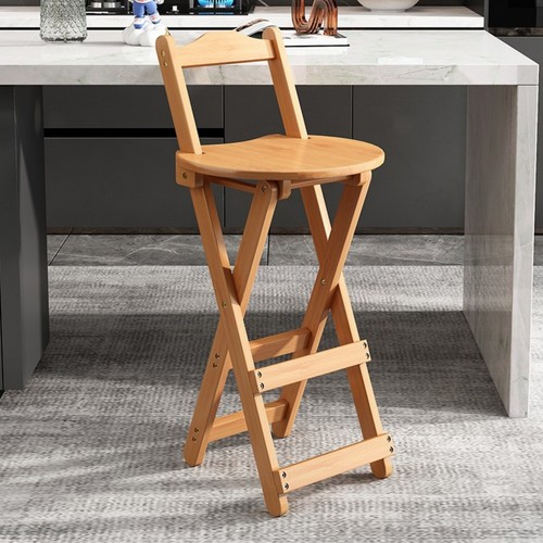 Wooden folding bar stool - folding,