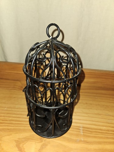 Small hanging wire bird cage - hanging,