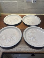 4 X Vintage Denby Tasmin Dinner Plates - 10.25" (26 cm)