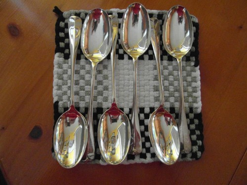 Setof six soup spoons a1 - soup,