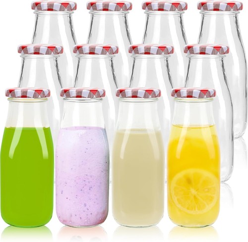 Shizak glass milk - bottles, with