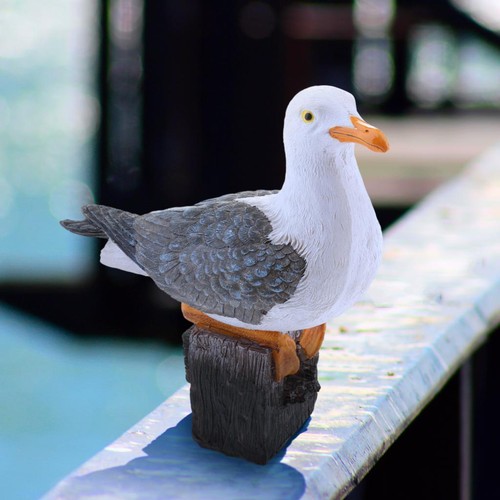 Vivid resin seagull - resin, statue
