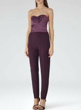 £245 Designer REISS Dixie jumpsuit size 8 --BRAND NEW-- slim leg pockets