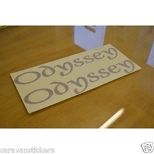 ELDDIS Odyssey - (STYLE 1) - Caravan Name Stickers Decals Graphics - PAIR