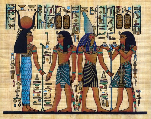 Egyptian papyrus art - egyptian,