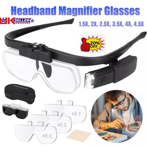 450 magnifier glasses with - 450%,