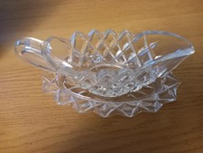 Vintage Glass Sauce Boat And