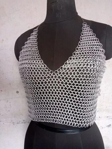 Chainmail butted bra top - 10, mm