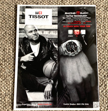 TISSOT RACING TOUCH - FRAMEABLE COLLECTIBLE ORIGINAL CLASSIC WATCH ADVERT