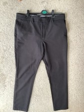 Oscar Jacobson Desmond Flat Front Golf Trousers Black W34