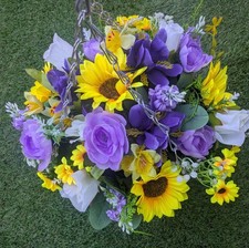Hanging Basket With Artificial