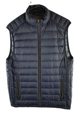 MARKS AND SPENCER Navy Down Padded Gilet size S Mens Full Zip Puffer Vest Casual