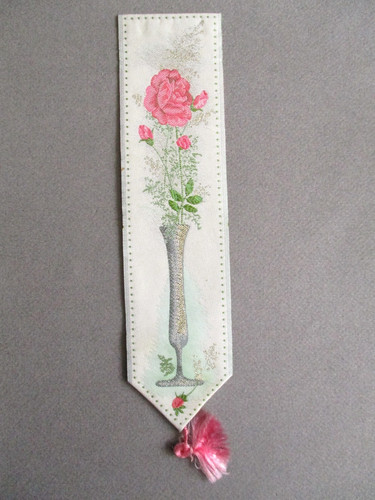 Cash silk bookmark pink rose - cash's,