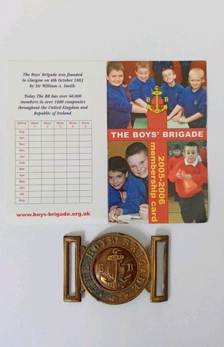 Boys brigade 1950 60s belt - boys,
