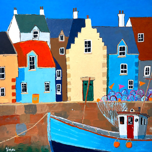 Original scottish harbour - scottish,