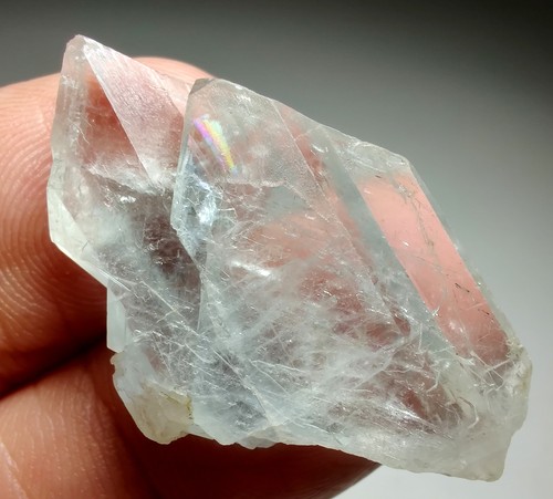 Celestite crystal twinned - crystal,,