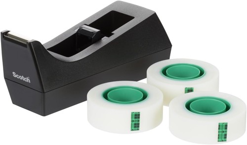 Heavy duty tape dispenser with - tape,