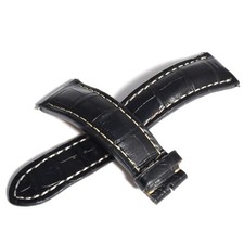 Breitling Navitimer 01  Black Alligator 760P Leather Watch Strap 24mm–20mm Wide