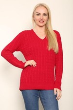 LADIES LONG SLEEVE CABLE