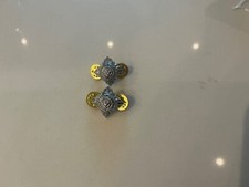 Genuine issue police inspector pips bath star metal epaulettes