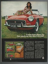 1971 MG MGB advertisement