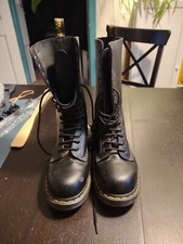 Doc Martens Black 1940 Style 14 Eye Size 5 EU 38 Steelcap toe Hardly Worn 