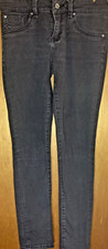 Top Shop Moto Pippa Womens Skinny Denim Jeans Black Size 32 Long
