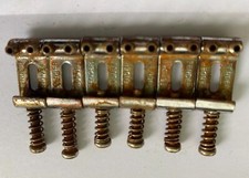 Vintage Aged Stratocaster Style bridge saddles With Screws And Springs