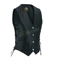 Ladies Leather Vests Waistcoat