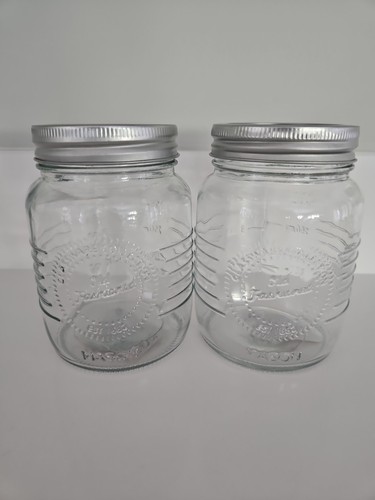 Set mason glass storage - 2,