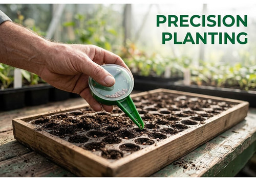 Handheld seed dispenser - seed,