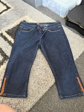 Cropped Denim Jeans Uk 14