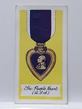 Medals Of The World, Mills Cigarette Card, #22 the Purple Heart (RD2)