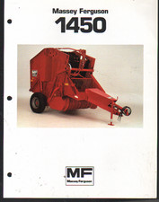 Massey Ferguson "MF 1450" Round Baler Brochure Leaflet