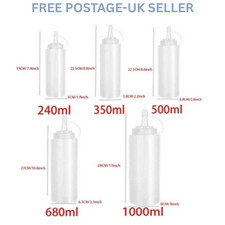 8-24oz Plastic Clear Squeeze