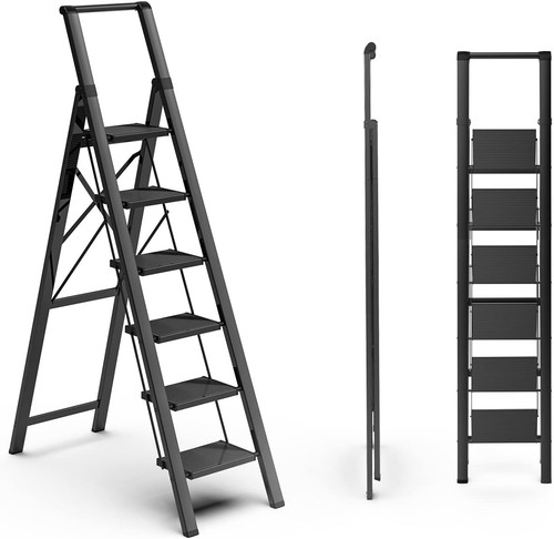 Folding step stool - step, 6