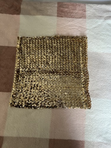 Gold sequin tube top - sequin,
