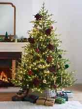 7ft  Grand Nottingham Fir Real Look Pre Lit Christmas Tree 5238 Tips Warm LED