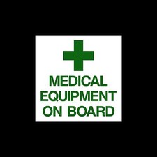 Medical Equipment on board - External Sticker / Sign - First Aid / Medic