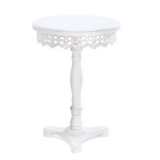 Flourish Pedestal Table Elegant Carved Accent Furniture Home Decor New