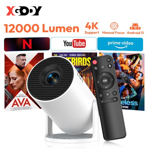 Xgody mini projector - 4k,
