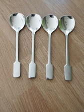 4 Viners Design 70 Teaspoons Stainless Steel Sheffield 12cm Really Good Condit