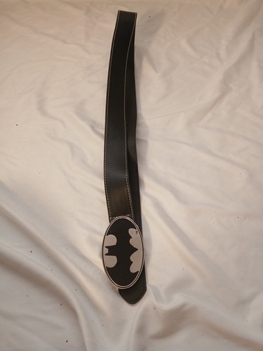 Batman black leather belt - leather,