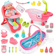 14" Baby Doll Play Set with