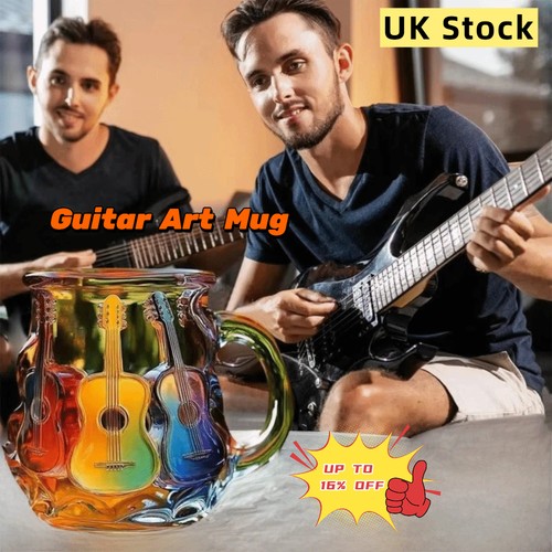 Glass coffee mug - coffee, colorful