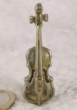 Brass 2.5 inches tall cello musical instrument dolls house collectable retro