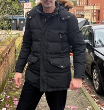 Belstaff Black Fur Hooded