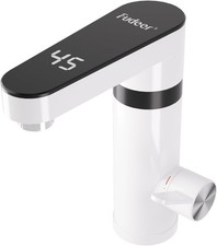 Electric Instant Hot Water Tap with 120 Degrees Rotating Spout, Electric Water