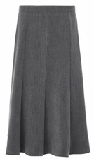 Women Ladies Long Maxi 31 Inch Plain Skirt Half Elasticated Waist Size 10-24